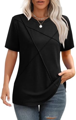 Black Shirts Summer Tops Business