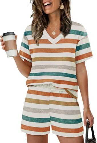 Pajamas Set Shorts Lounge Lightweight