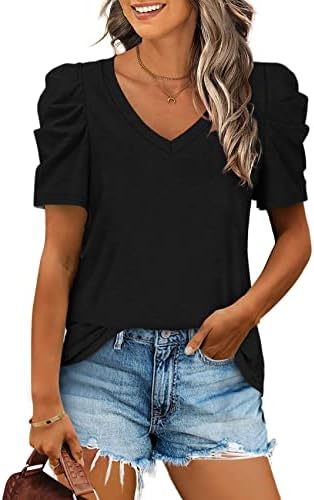 Summer Tops Blouses Short Sleeve