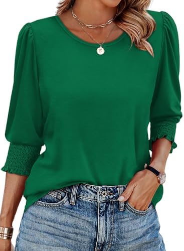T-Shirts 3/4 Sleeve Spring Blouses