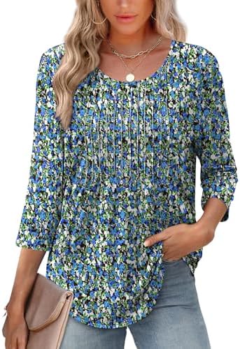 Tops Dressy Casual Summer 3/4 Length Sleeve