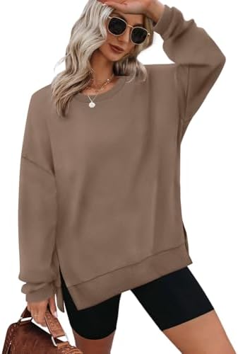 Tunics Crew Neck Sweatshirt Tops