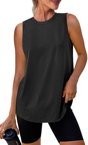 Workout Tops Crew Neck Athletic Tank